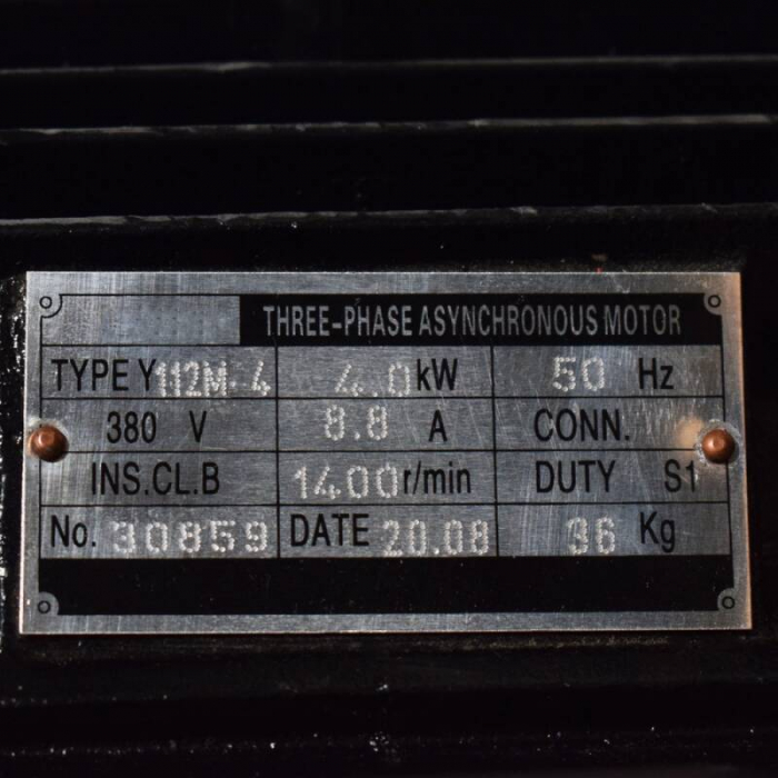 Motor de 4KW 1500RPM / 380V 8.8 A, (MT025) [4]