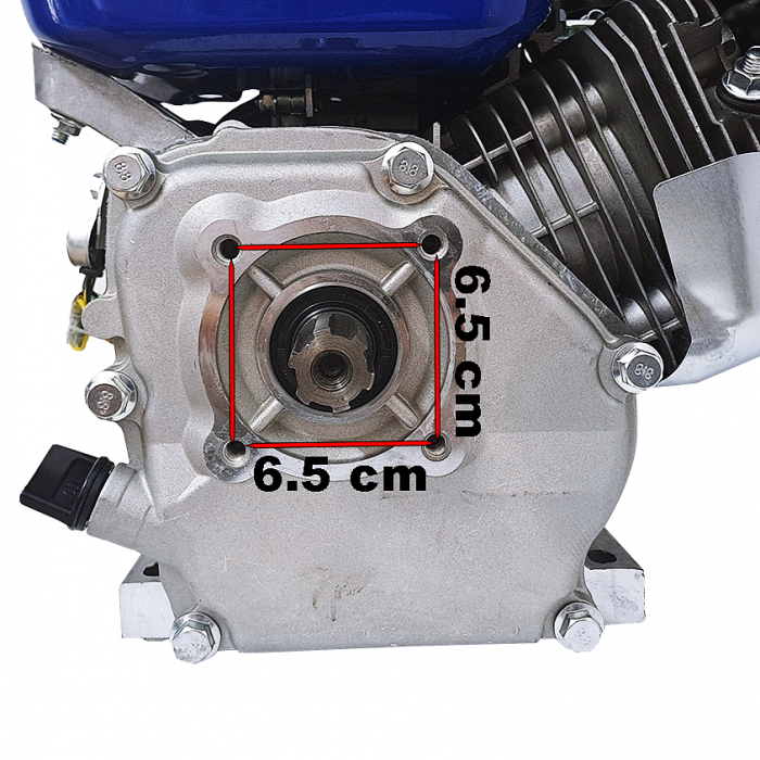 Motor pe benzina, 7 Cp, ax canelat 25mm, 4 timpi, 200 cm3, fulie dubla, DRK [2]