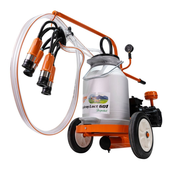Mulgătoare Făgăraș Lact 601, motor 550 W, bidon aluminiu 25 L, pompă vacuum 200 L/min, 1 post de mulgere, tanc vacuum 4 L, 220V [2]