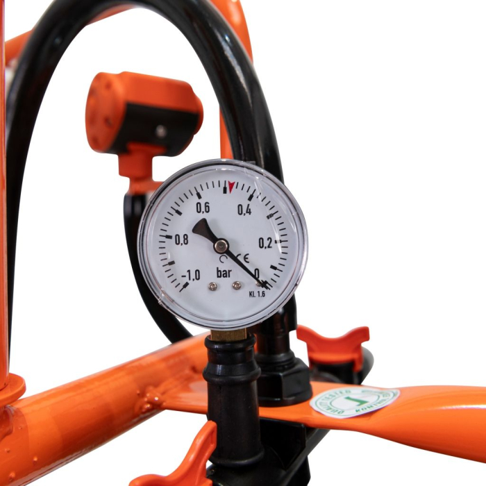 Mulgătoare Făgăraș Lact 802, motor 550 W, 2 posturi de mulgere, bidon inox 40 L, pompă vacuum 200 L/min, tanc vacuum 18 L, 220V [10]