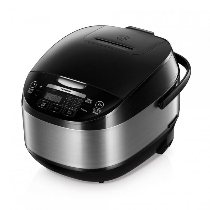 Multicooker Heinner HMCK-5BK, 5 L, 770 W, 11 programe, Control Touch, Functie mentinere la cald, Negru [1]