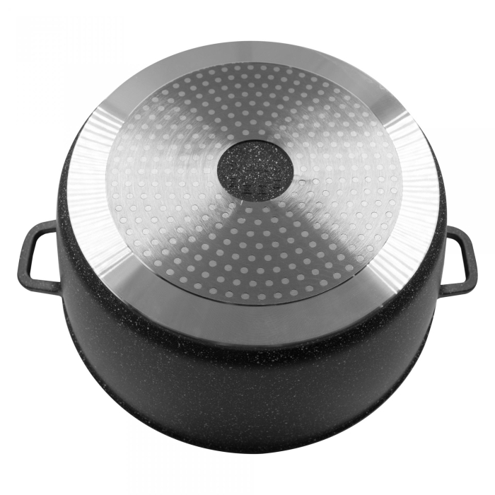 Oala cu Capac Samus TOL40-OC Toledo Line, 18.5L, 40 cm, Aluminiu Turnat, Invelis Marmura Antiaderent, Compatibila Inductie [4]