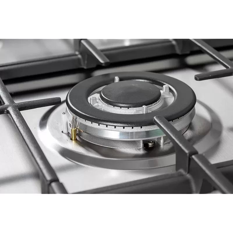 Pachet Aragaz clasic 5 arzatoare gaz, cuptor gaz, Studio Casa, GRAND CUCINA GC90 New, Inox, Grill, WOK, Rotisor+ Butelie GPL 26L, Ceas Regulator, Furtun 2m și 2 Coliere [7]
