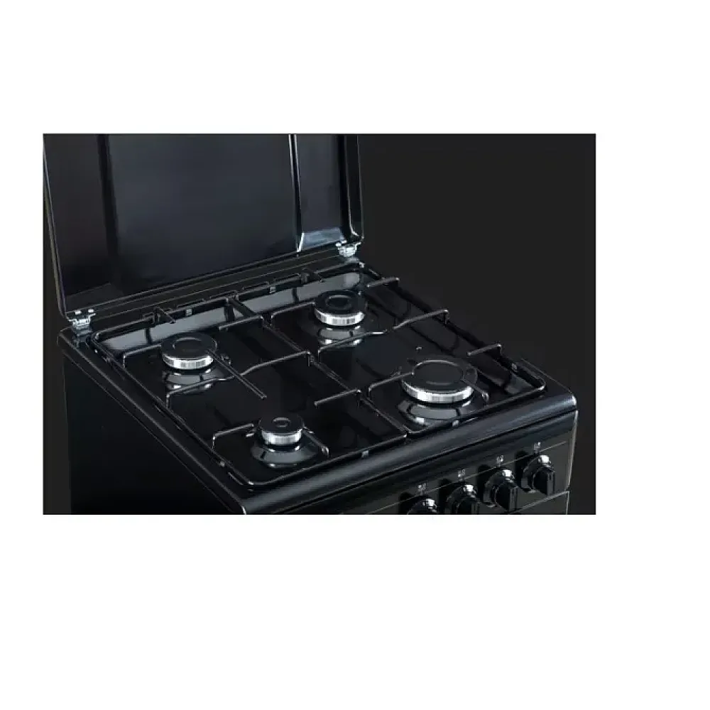 Pachet - Aragaz clasic Studio Casa Viva Galaxy 4G 50/55 cm Negru, 4 arzatoare gaz, Cuptor gaz, Negru + Butelie GPL 26L, Ceas Regulator, Furtun 2m și 2 Coliere [4]