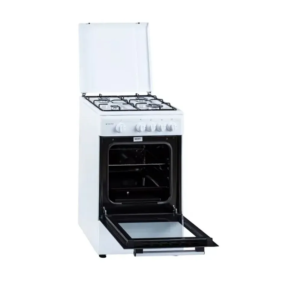 Pachet - Aragaz clasic Studio Casa Viva Galaxy 4G 50/55 cm White, 4 arzatoare gaz, Cuptor gaz, Alb + Butelie GPL 26L, Ceas Regulator, Furtun 2m și 2 Coliere [3]