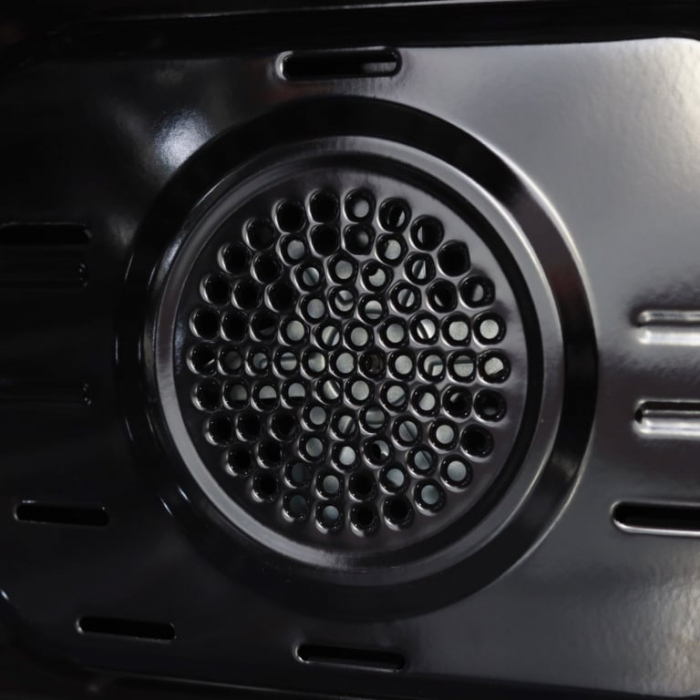 Pachet Aragaz electric / gaz Samus SM663AENS Inox, 4 arzatoare pe gaz, 1 arzator Wok, cuptor electric,  ventilator, aprindere electrica plita+ Butelie GPL 26L, Ceas Regulator, Furtun 2m și 2 Coliere [8]
