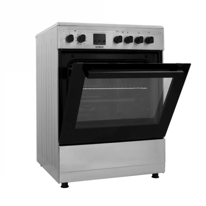 Pachet - Aragaz electric Samus SM664VTE, cuptor cu 10 functii, grill, convectie 3D, Inox + Hota incorporabila Samus HS6032DTGX, 1 motor, latime 60 cm, 3 trepte absorbtie, control touch, Inox [3]