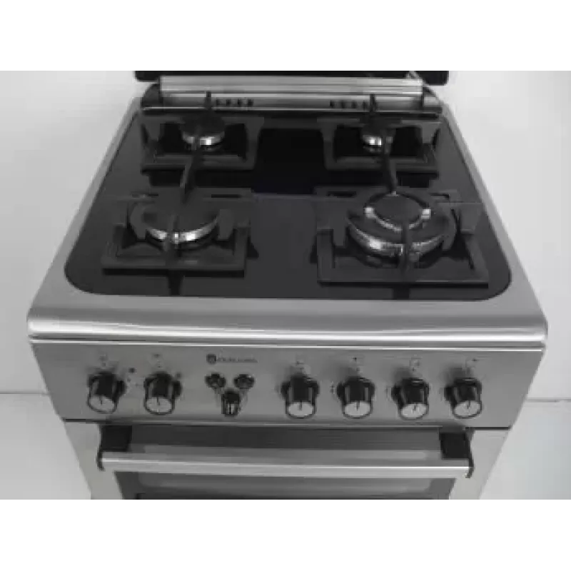 Pachet Aragaz mixt 4 arzatoare gaz, 2 cuptoare: Cuptor electric + Cuptor gaz, Studio Casa Duetto FM60/60 cm+ Butelie GPL 26L, Ceas Regulator, Furtun 2m și 2 Coliere [6]