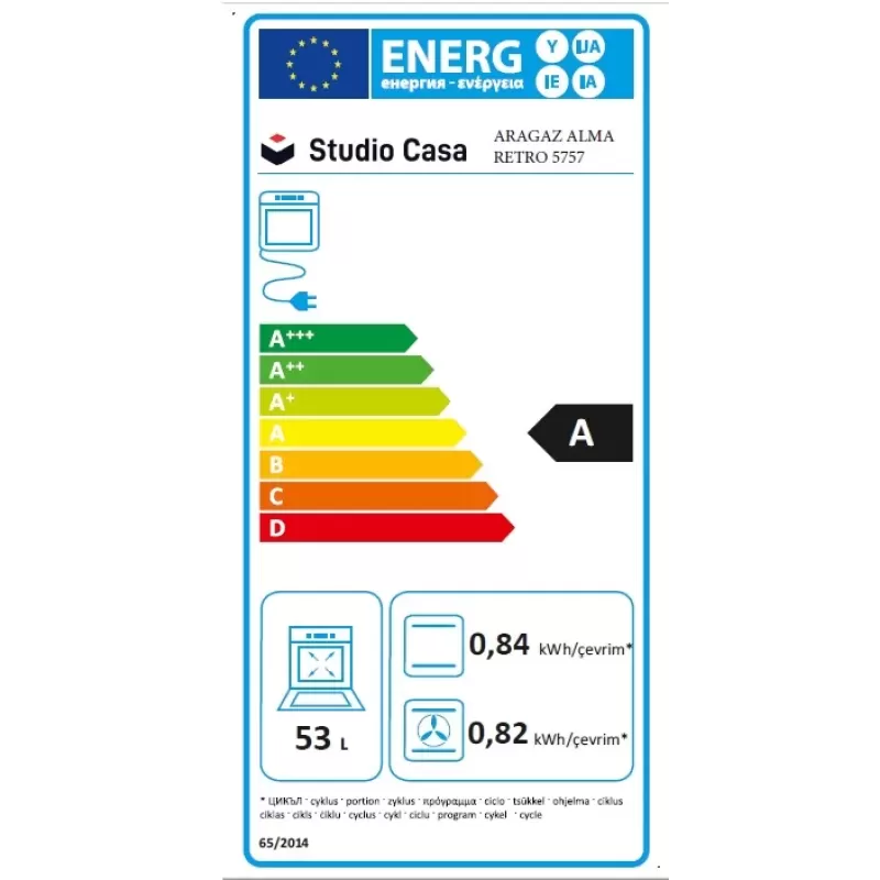 Pachet Aragaz rustic 4 arzatoare gaz, Cuptor electric, Studio Casa Alma Retro, Crem, Rotisor, Ventilator, Aprindere electrica + Butelie GPL 26L, Ceas Regulator, Furtun 2m și 2 Coliere [3]