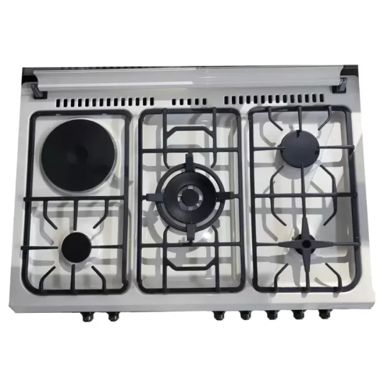 Pachet Aragaz Studio Casa, FE90/60 El Avena Rustic, 90 cm, Cuptor electric, 4 arzatoare gaz, din care unul Wok + 1 ochi electric+ Butelie GPL 26L, Ceas Regulator, Furtun 2m și 2 Coliere [7]