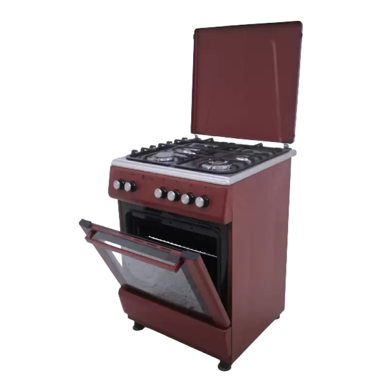 Pachet Aragaz Studio Casa Peony 4G, Cuptor gaz, 3 arzatoare gaz +1 Wok, Grill electric, gratare fonta, Aprindere electrica, Valve de siguranta+ Butelie GPL 26L, Ceas Regulator, Furtun 2m și 2 Coliere [6]