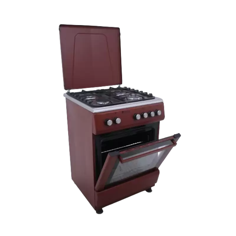 Pachet Aragaz Studio Casa Peony 4G, Cuptor gaz, 3 arzatoare gaz +1 Wok, Grill electric, gratare fonta, Aprindere electrica, Valve de siguranta+ Butelie GPL 26L, Ceas Regulator, Furtun 2m și 2 Coliere [8]