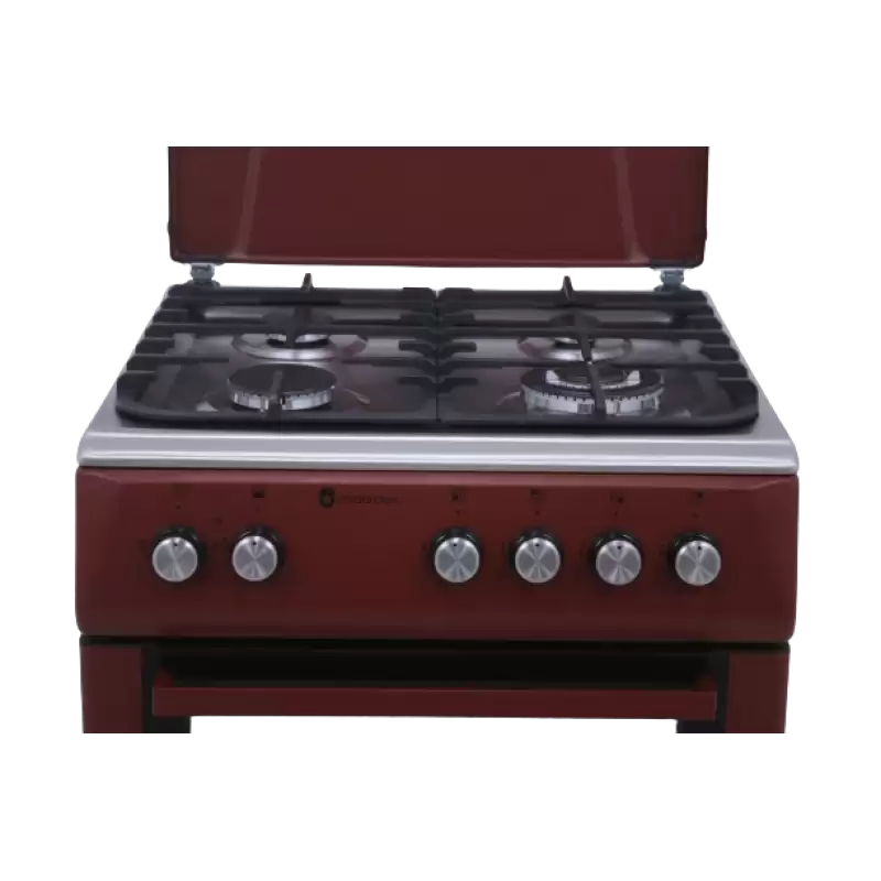 Pachet Aragaz Studio Casa Peony 4G, Cuptor gaz, 3 arzatoare gaz +1 Wok, Grill electric, gratare fonta, Aprindere electrica, Valve de siguranta+ Butelie GPL 26L, Ceas Regulator, Furtun 2m și 2 Coliere [5]