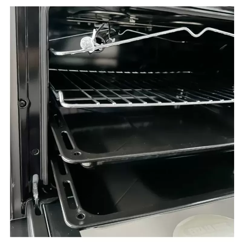 Pachet Aragaz Studio Casa Scala Graphite Grey, 4 arzatoare gaz, Grill electric, Rotisor, Gratare fonta, Aprindere electrica+ Butelie GPL 26L, Ceas Regulator, Furtun 2m și 2 Coliere [7]