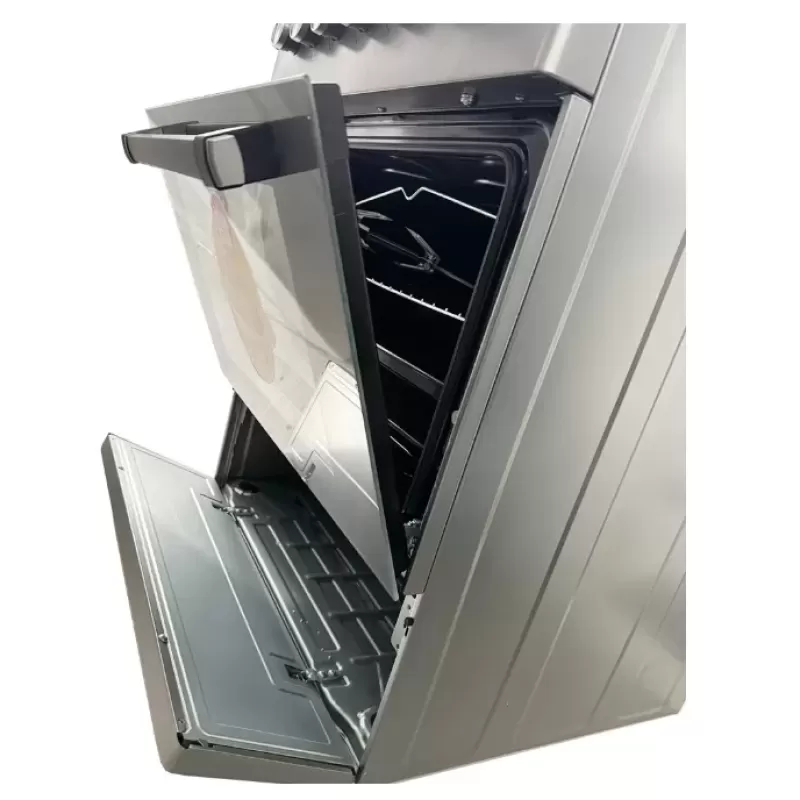 Pachet Aragaz Studio Casa Scala Graphite Grey, 4 arzatoare gaz, Grill electric, Rotisor, Gratare fonta, Aprindere electrica+ Butelie GPL 26L, Ceas Regulator, Furtun 2m și 2 Coliere [9]