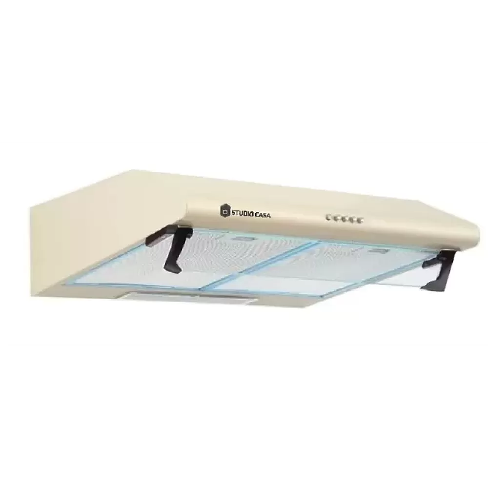 Pachet aragaz vintage Avena, MULTIF. PLUS FE60/603G+1EL si hota Alfa 60 cm, Studio Casa, 3 arzatoare gaz + 1 electric, cuptor electric, grill, rotisor, 2 motoare, Beige [3]