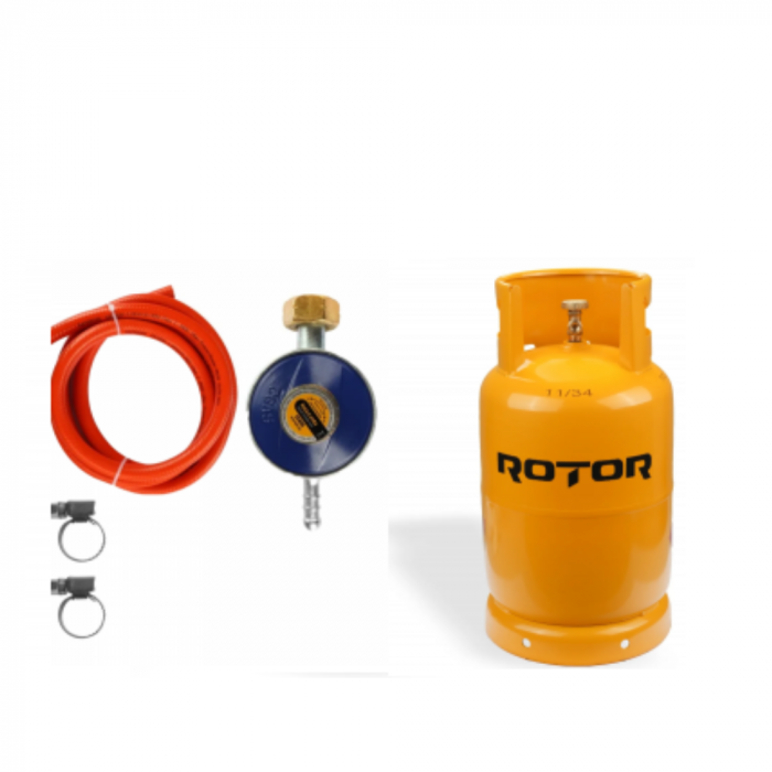 Pachet - Arzator/Pirostrie cu 2 inele, R02, gaz, propan-butan + Butelie GPL 26L [7]