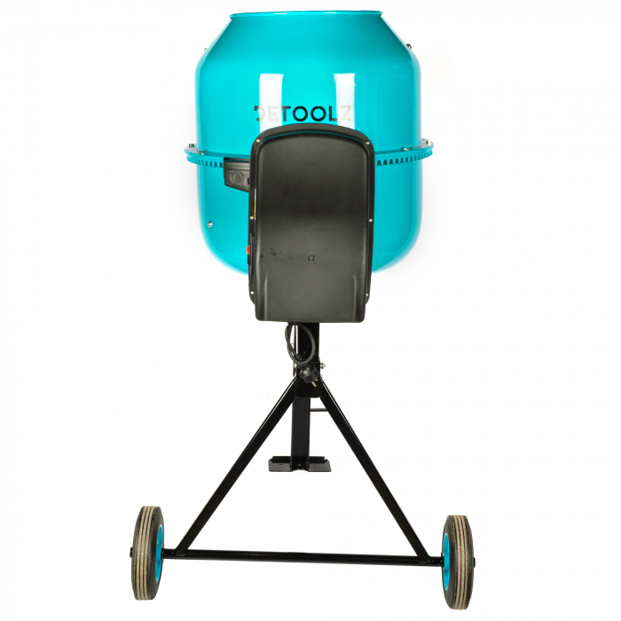Pachet - Betoniera Detoolz 200L, 1200W, cu roti si coroana de fonta + Vibrator beton DRK, Model ZN-90, Lance 49mm, lungime 6m [10]