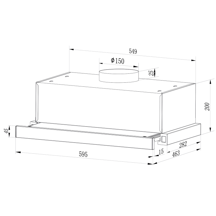 Pachet Bucătărie Samus: Cuptor 56L, 5 funcții, ventilat + Hotă telescopică 60 cm + Plită gaz 4 arzătoare inox [2]
