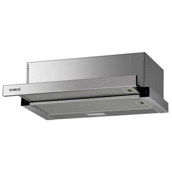 Pachet Bucătărie Samus: Cuptor 56L, 5 funcții, ventilat + Hotă telescopică 60 cm + Plită gaz 4 arzătoare inox [3]