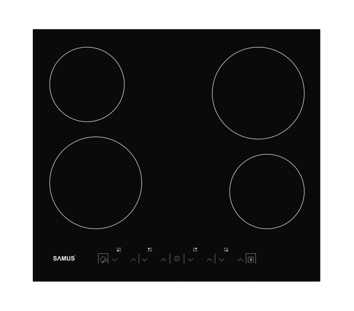 Pachet Bucătărie Samus: Cuptor Incorporabil SC625GDX5 75L, 5 Funcții, Semi Grill, Ventilator Aer Cald, Display Digital + Plita Incorporabila Vitroceramica PSVE-64BG3 4 Arzătoare, Touch Control, 5800W, [4]