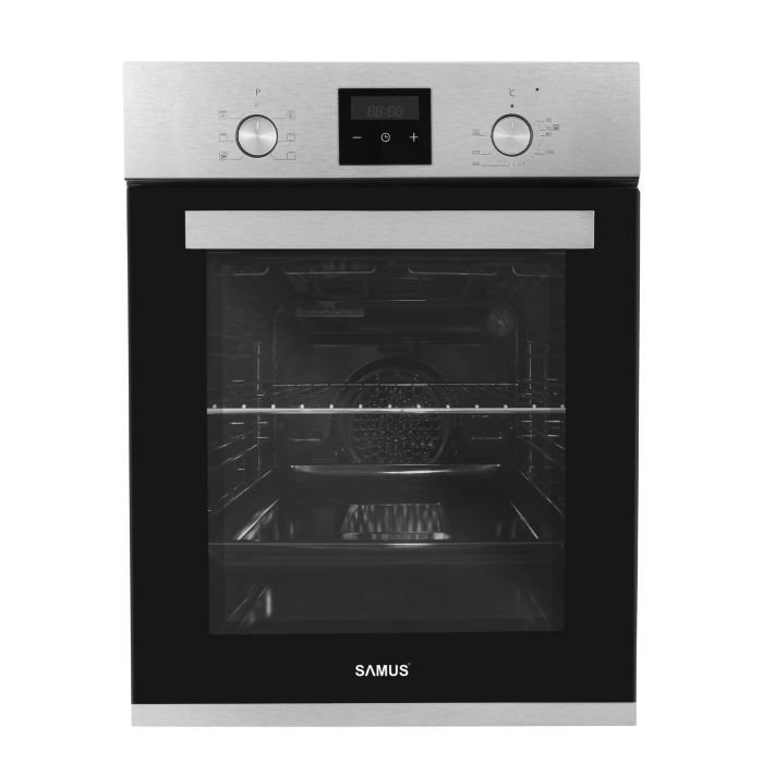 Pachet Bucătărie Samus: Cuptor Incorporabil SCE458GTXV 47L, 6 Funcții, Grill, Timer Digital, Gatire Automata, Blocare Copii + Plita Incorporabila PSG-43SX1, 3 Arzătoare Gaz, Inox [2]