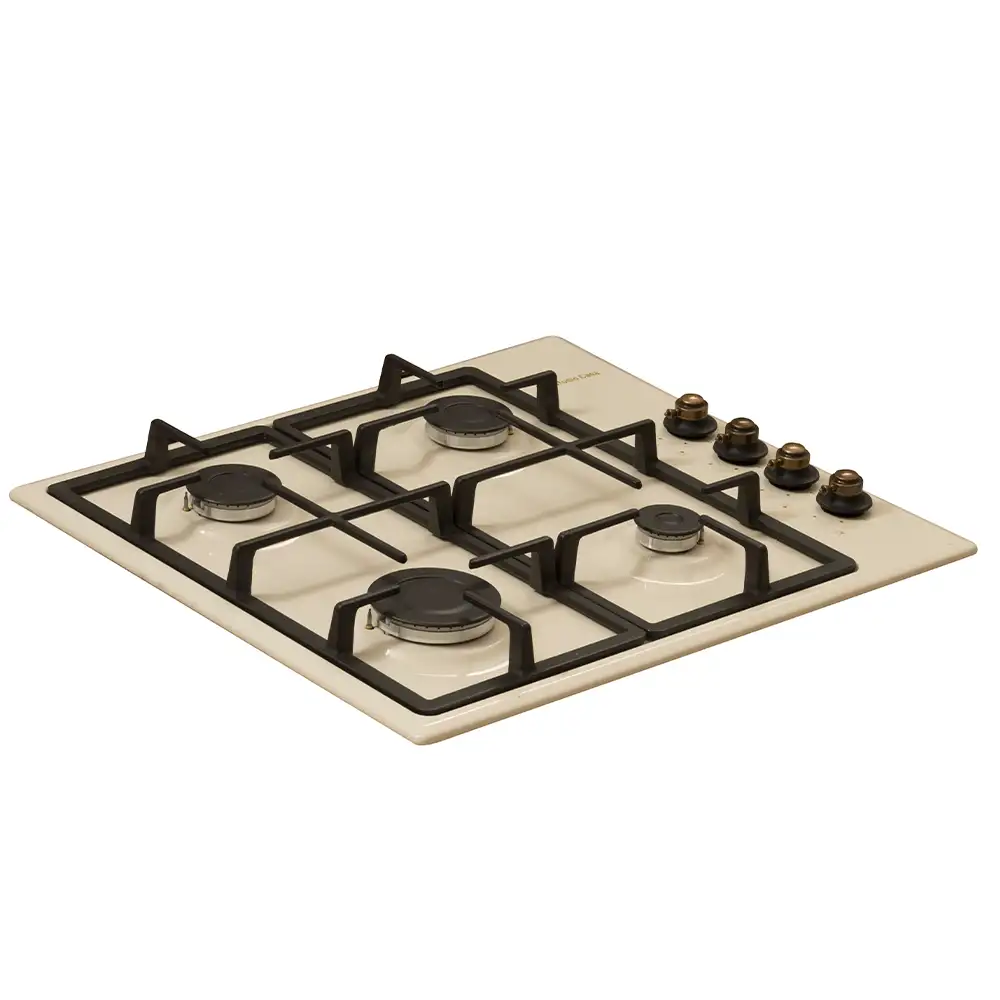 Pachet Cuptor Electric Dolce Vita Fedv60Bg 6 functii, Grill, Ventilator 56 L + Plita Gaz Dolce Vita Pdv60Bg Aprindere electrica + Hota Onda Beige Retro 3 viteze, 60 cm [3]