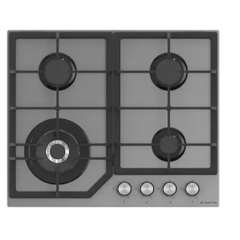 Pachet cuptor electric incorporabil, plita gaz si hota decorativa sticla Terza Modern Parma Glass Grey Studio Casa, Ventilator, Display Touch control, Timer digital, Sticla gri [2]