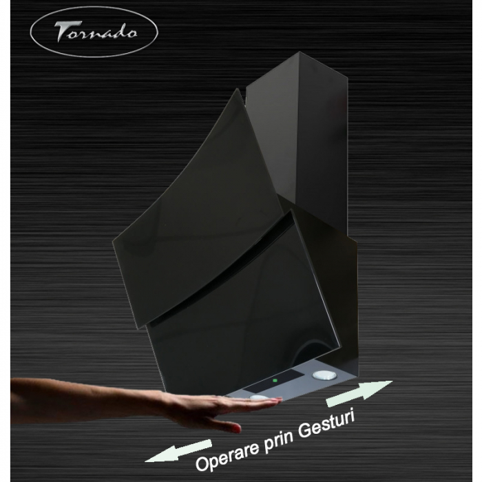 Pachet Cuptor electric incorporabil Tornado Simphony, Negru + Plita incorporabila Tornado Simphony, Negru + Hota Decorativa Tornado Sky Touch Free 1100 (60), Negru/Sticla [2]