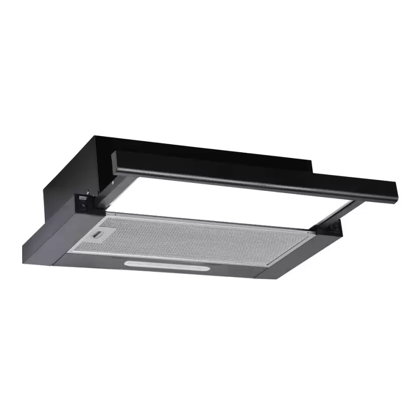 Pachet cuptor electric, plita gaz si hota telescopica Trio Mirage Iseo Black Studio Casa, Clasa energetica A, 6 functii, 4 arzatoare gaz, 2 motoare, Negru [2]