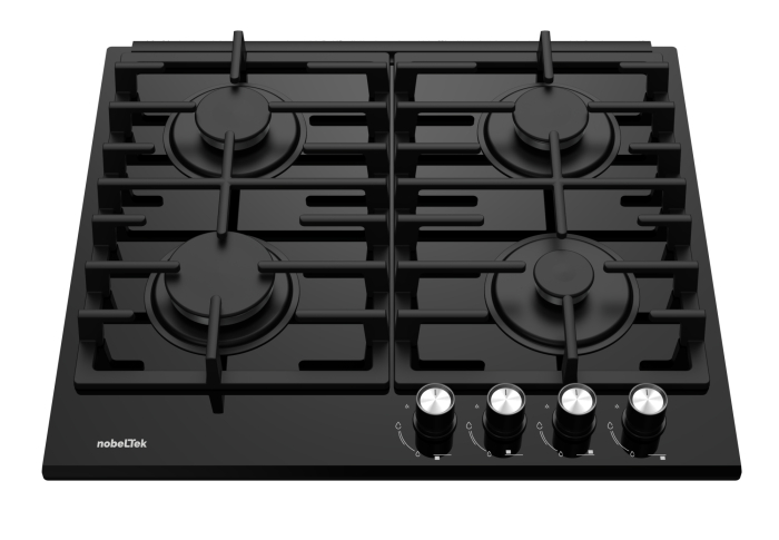 Pachet Cuptor incorporabil NobelTek NBIO-627BK-1, 60 L, Electric + Plita incorporabila NHBG-6421BKF, Gaz, 4 Arzatoare, Aprindere buton [6]