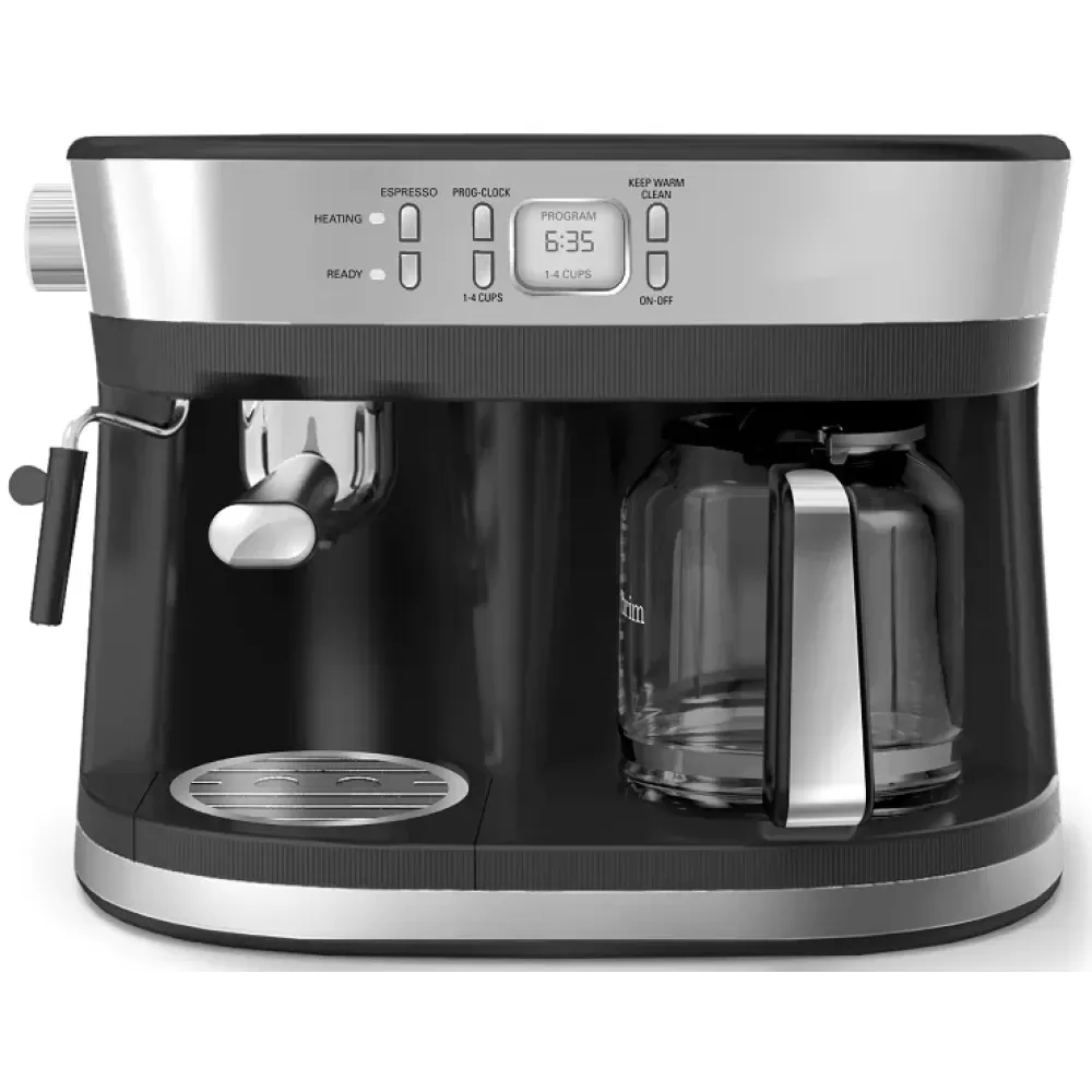 Pachet espressor 2 in 1 Studio Casa, Delicia Combi inox, 15 bari + Rasnita de cafea Studio Casa CG9101B18 Miss Crush, 150 W, lame inox, Negru/Rosu [3]