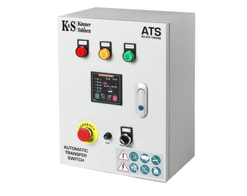 Pachet - Generator de curent 7.5 Kw, Diesel, HEAVY DUTY - INSONORIZAT - KONNER & SOHNEN - KS-9300DE-1/3-ATSR-SUPER-SILENT, putere motor 18 cp / 498 cmc + Panou de automatizare pt. Generatoarele Konner [7]