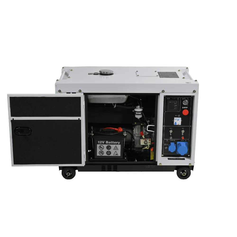 Pachet - Generator de curent monofazat cu motor diesel insonorizat Hyundai DHY-8600SE, putere maxima 6.5 kVA, putere motor 12 CP + Automatizare ATS12-P [6]