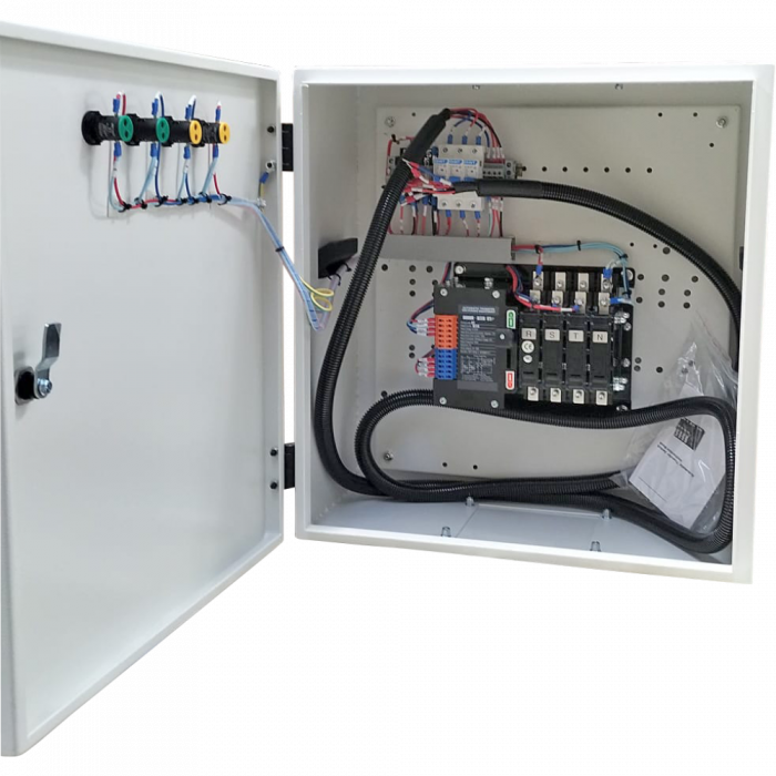 Pachet - Generator de curent trifazat cu motor diesel insonorizat, 4 timpi de 15 KVA / 13 kW, HYUNDAI DHY15L + Automatizare trifazata ATS-63A [2]