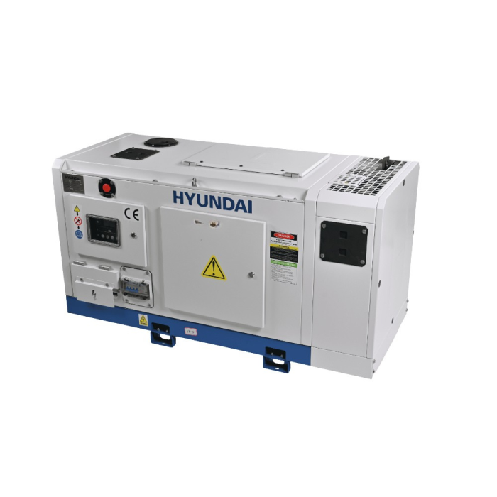 Pachet - Generator de curent trifazat cu motor diesel insonorizat, 4 timpi de 15 KVA / 13 kW, HYUNDAI DHY15L + Automatizare trifazata ATS-63A [10]