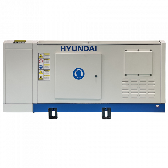 Pachet - Generator de curent trifazat cu motor diesel insonorizat, 4 timpi de 15 KVA / 13 kW, HYUNDAI DHY15L + Automatizare trifazata ATS-63A [7]