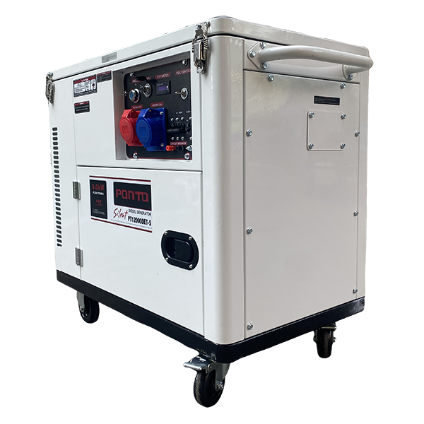 Pachet - Generator Insonorizat Diesel, Ponto PT12000DET-S, 8 kW, Monofazat, Motor 12 CP, Pornire Electrică, AVR + Panou de comanda [5]