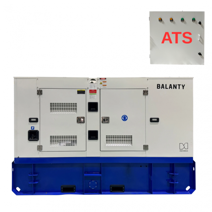 Pachet - Generator Trifazat Diesel Industrial Balanty by Hyundai HBD352S – 282 kW, rezervor 520 L, consum 70.5 L / H, Insonorizat + Automatizare trifazata 630A 4P [1]