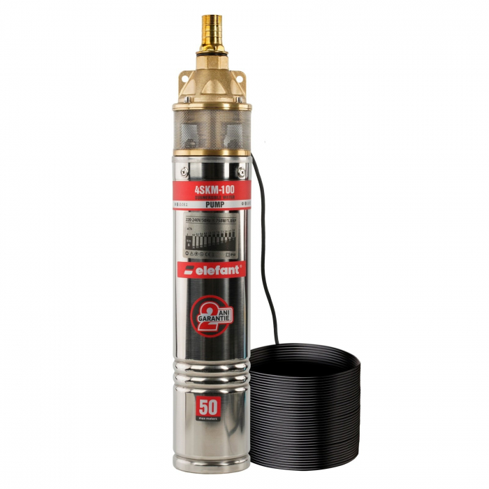 Pachet hidrofor - Pompa submersibila ELEFANT 4SKM-100, putere 750 W, debit 41 L/min + Prescontrol automat EWPC-1, 1.1KW, 1.5 bar [7]