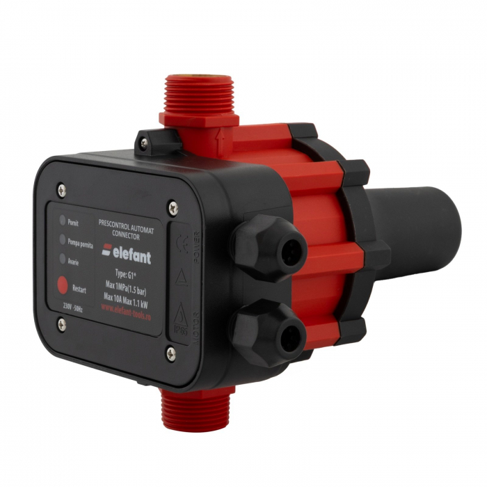 Pachet hidrofor - Pompa submersibila ELEFANT 4SKM150, putere 1100 W, debit 41 L/min + Prescontrol automat EWPC-1, 1.1KW, 1.5 bar [6]