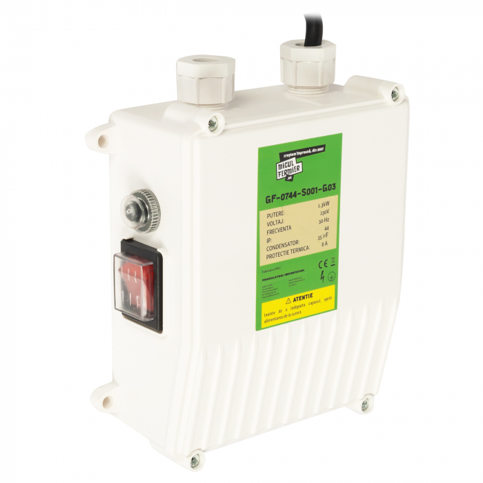 Pachet hidrofor - Pompa submersibila, putere 1.3kW, debit 3000l/h, pompare 60m + Presostat electronic 2.2 kW [6]