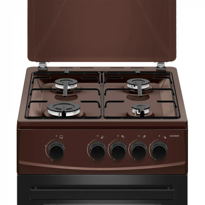 Pachet - Hotă Albatros H15AM ECO + Aragaz Albatros AL452MBS, 50 cm, 4 arzătoare, cuptor pe gaz, siguranță, geam dublu, maro [6]