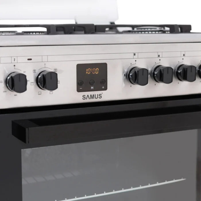 Pachet-Hota decorativa Samus HS630DLB , tip turn, 1 motor, latime 60 cm, filtru tip dublu caseta din aluminiu+ Aragaz electric Samus SM564VTE, cuptor cu 10 functii, grill, convectie 3D, timer digital, [8]