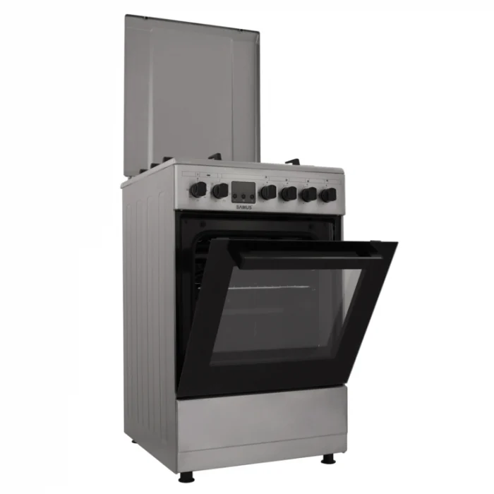 Pachet- Hota incorporabila Samus HS6032DTGB, 326 mc/h, 1 motor, latime 60 cm, filtru din aluminiu+ Aragaz Samus SM563AENS, 4 arzatoare pe gaz, cuptor electric, 7 functii, grill, timer digital [7]