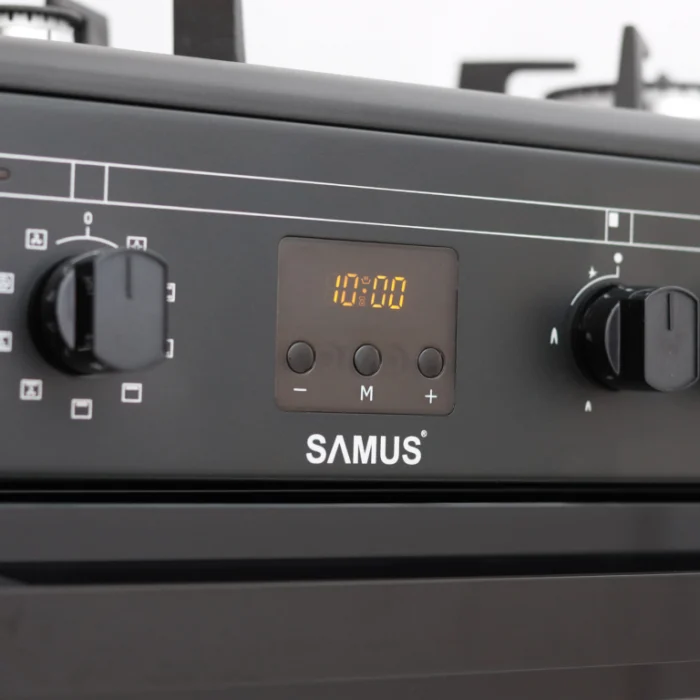 Pachet- Hota incorporabila Samus HS6060TB, 600 mc/h, 1 motor, 202 W, latime 60 cm, 2 trepte de absorbtie+Aragaz electric / gaz Samus SM665AENS, 4 arzatoare pe gaz, cuptor electric, 10 functii, convect [8]