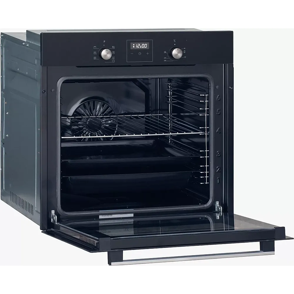 Pachet incorporabil Ambra Duet Studio Casa, Cuptor electric multifunctional si plita sticla gaz, 8 functii, Timer digital, 80 l, Sticla neagra [5]