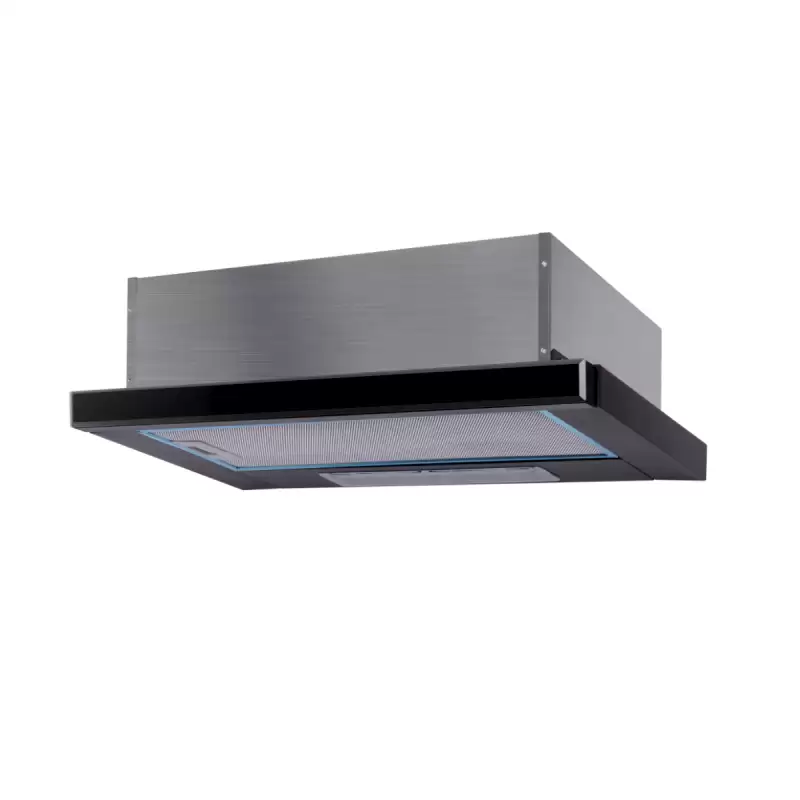 Pachet incorporabil cuptor electric, plita gaz si hota telescopica front sticla neagra, City Black Studio Casa, Clasa energetica A, 6 functii, 4 arzatoare gaz, Negru [4]