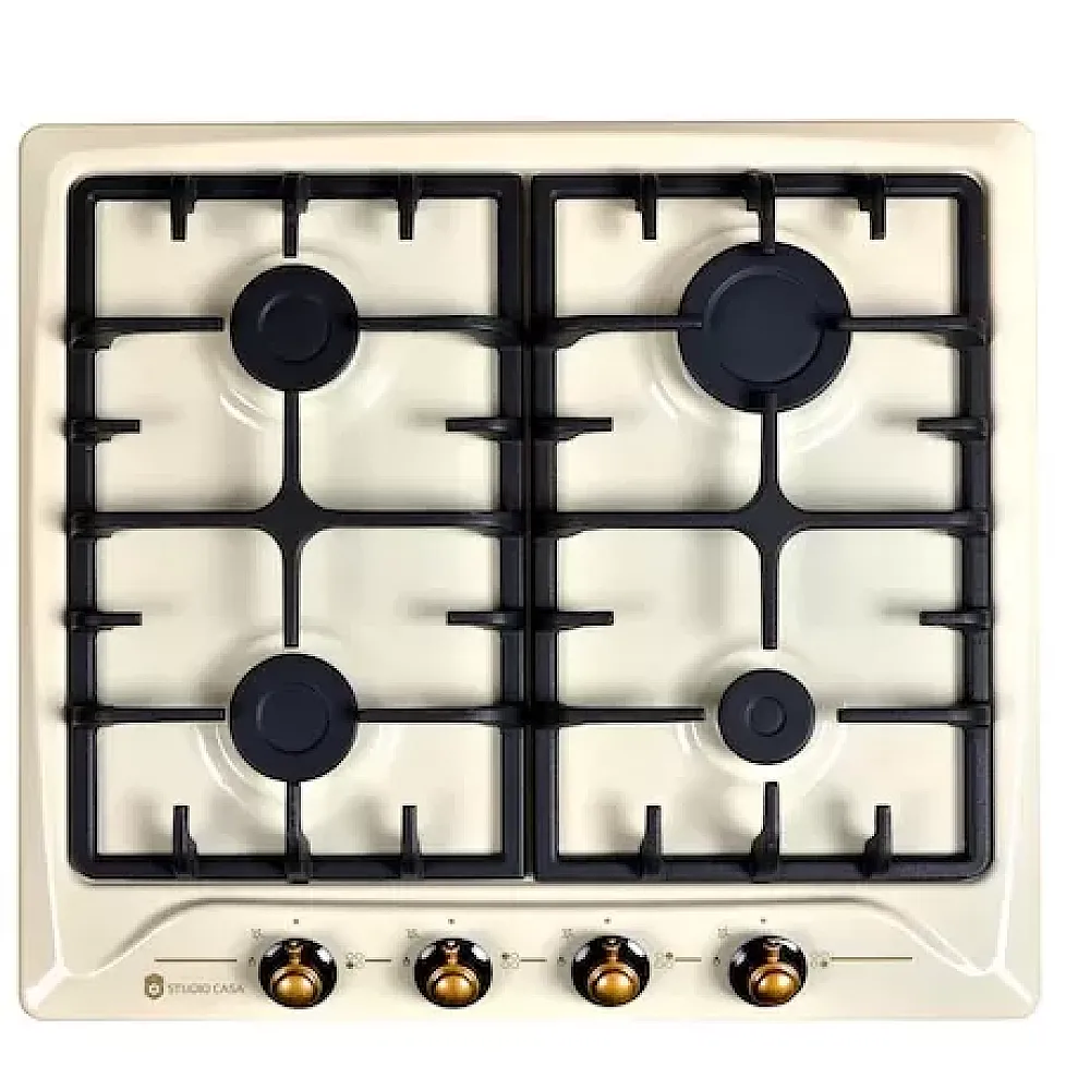 Pachet incorporabil Hota decorativa rustica, 60 cm Onda Beige Retro + Plita Incorporabila  PG660 Avena POSITANO + Cuptor Electric Incorporabil FE660 Avena POSITANO, 61L, Clasa A, Timer, Termostat [2]