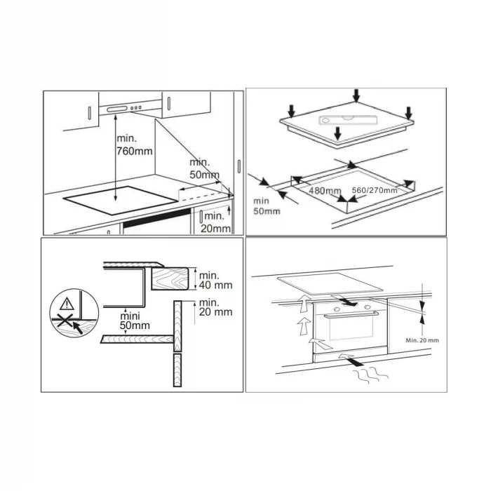 Pachet incorporabile Samus- Hota incorporabila Samus HS6032DTGB, 326 mc/h, 1 motor, latime 60 cm, filtru din aluminiu+Plita incorporabila inductie Samus PSI-64BG7, Panou “Touch Control” ,Setari putere [6]